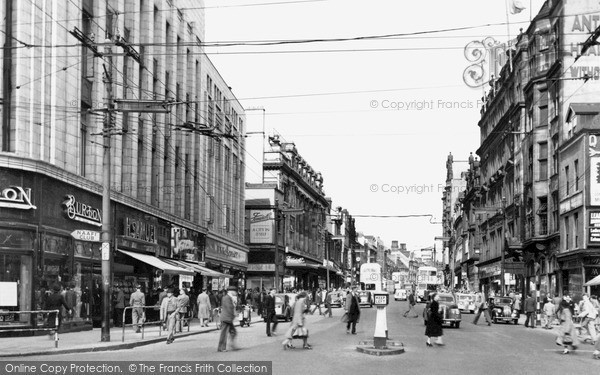 Photo of Newcastle Upon Tyne, Northumberland Street c.1955