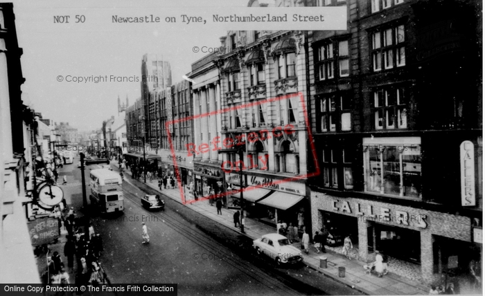 Photo of Newcastle Upon Tyne, Northumberland Street c.1960