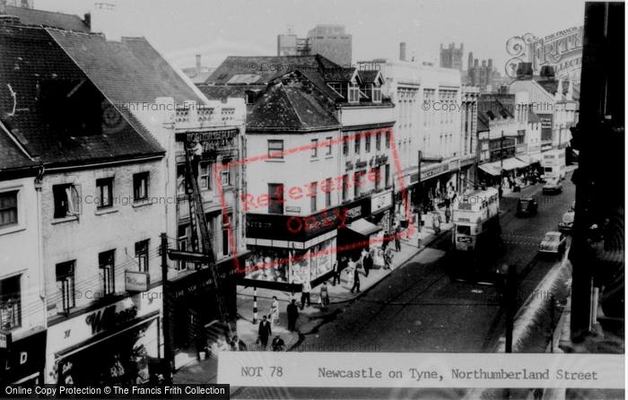 Photo of Newcastle Upon Tyne, Northumberland Street c.1960