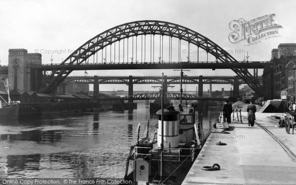 Photo of Newcastle Upon Tyne, The Bridges c.1955