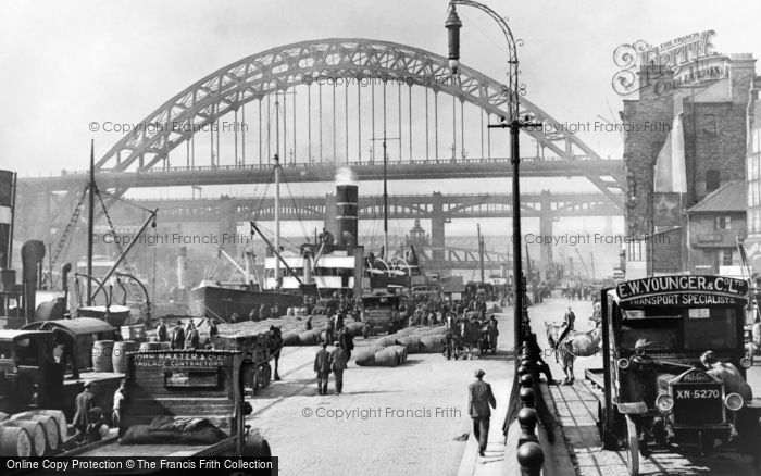 Newcastle upon Tyne, the Quayside 1928
