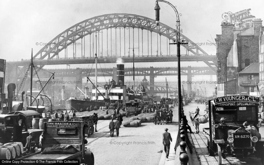 Newcastle upon Tyne, the Quayside 1928