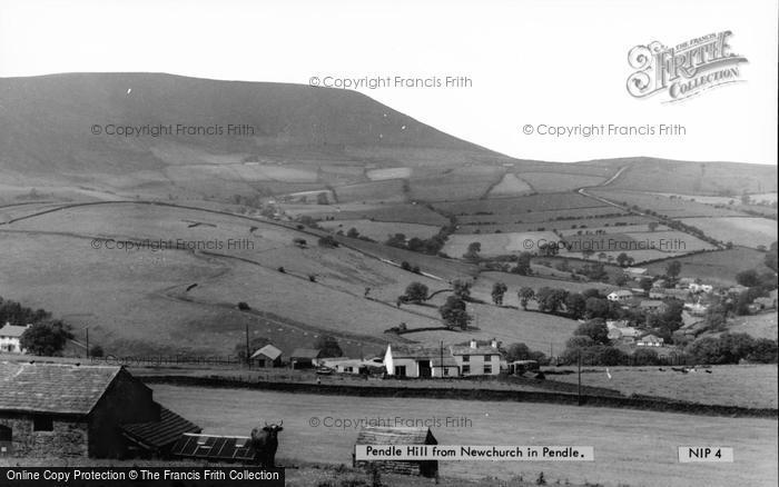 Photo of Newchurch In Pendle, Pendle Hill c.1955