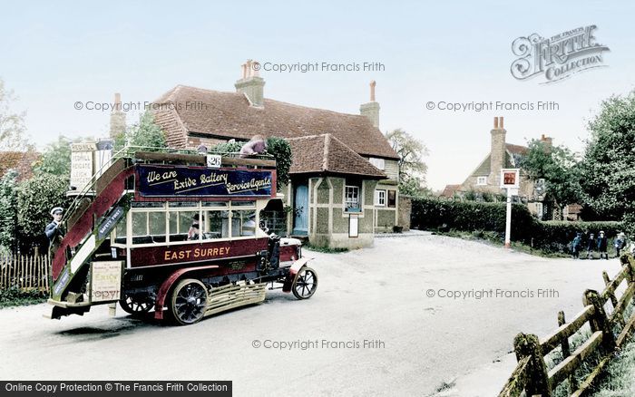 Photo of Newdigate, A Bus By The Six Bells 1924