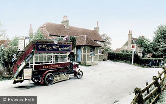 Newdigate, a Bus by the Six Bells 1924