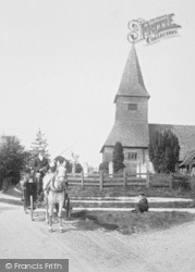 Horse And Carriage By The Church 1906, Newdigate