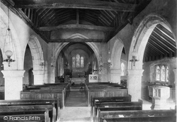 St Peter's Church, Interior 1906, Newdigate