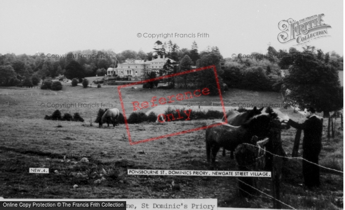Photo of Newgate Street, St Dominic's Priory School, Ponsbourne Park c.1965