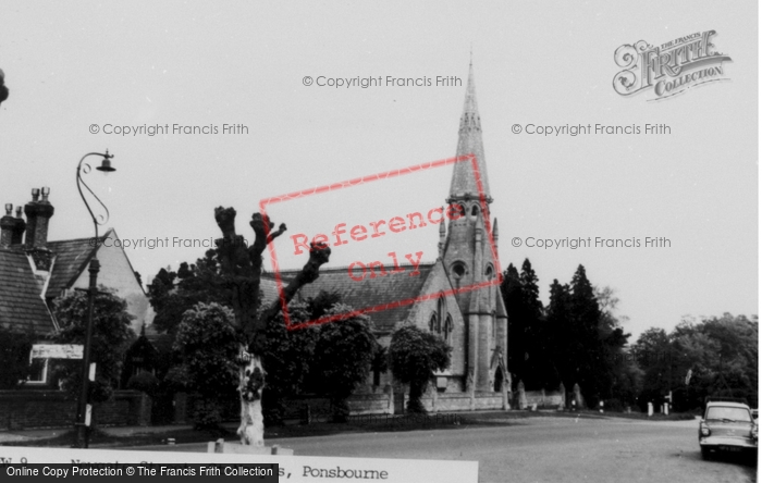 Photo of Newgate Street, St Mary's Church, Ponsbourne c.1965