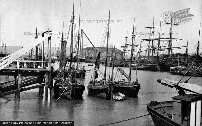 Photo of Newhaven, In The Harbour c.1895