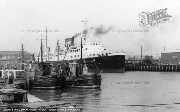 Photo of Newhaven, Ship In The Harbour c.1960