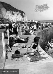 Sunbathing On The Sea Wall c.1965, Newhaven