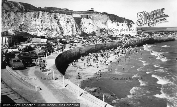 Photo of Newhaven, The Beach And Cliffs c.1965
