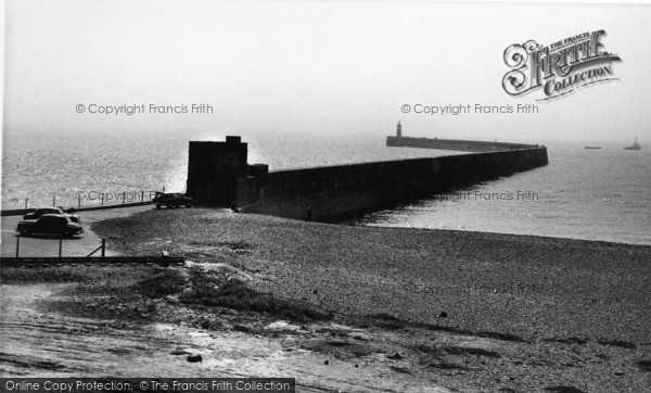 Photo of Newhaven, The Breakwater c.1960