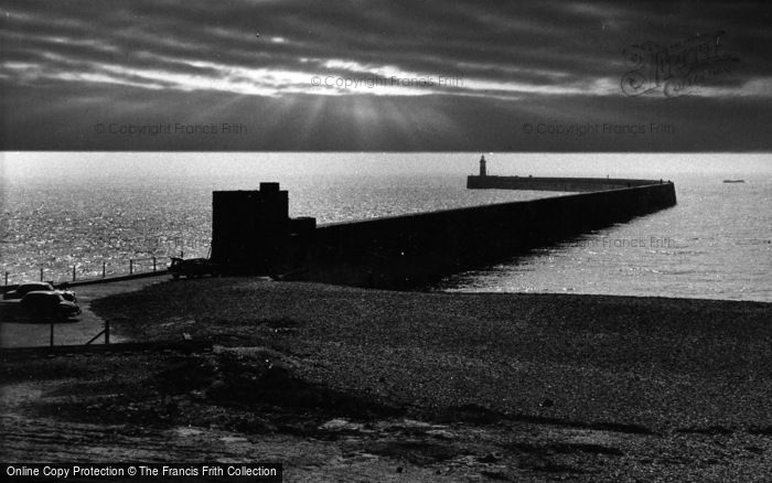 Photo of Newhaven, The Breakwater c.1960