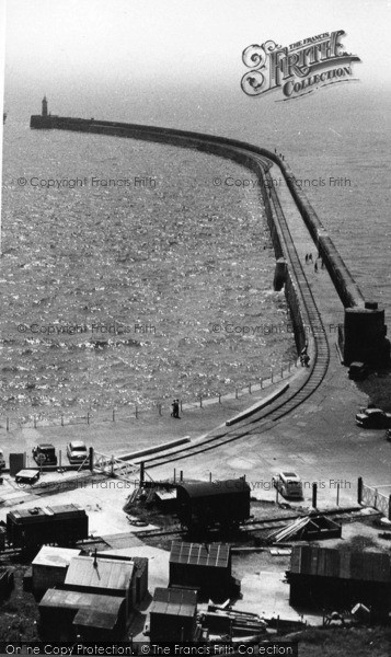 Photo of Newhaven, The Breakwater c.1960
