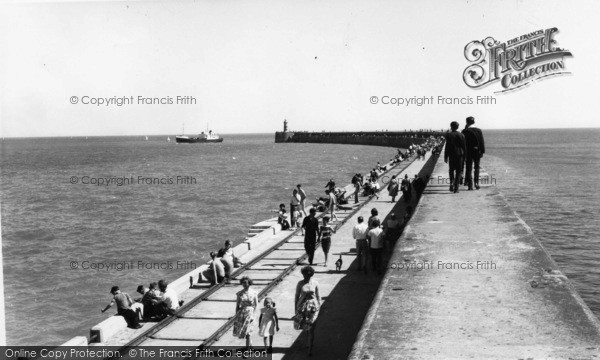Photo of Newhaven, The Harbour Wall c.1965