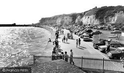Newhaven, the Promenade at high tide c1965