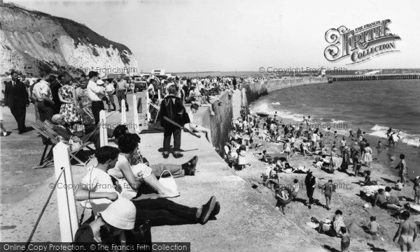 Photo of Newhaven, The Sea Wall c.1965