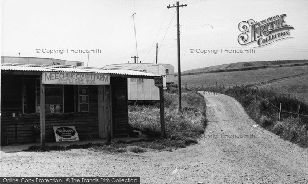Photo of Newhaven, The Shop, Meeching Court Farm Caravan Site c.1960