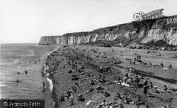 The West Beach And Cliffs c.1965, Newhaven