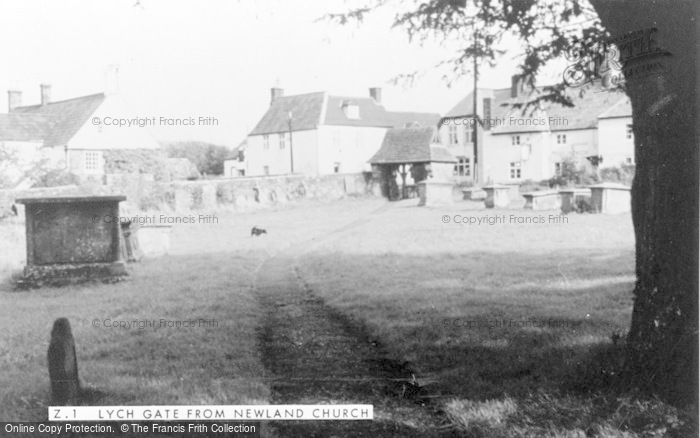 Photo of Newland, Lychgate From Church c.1950