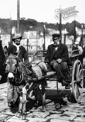 Donkey Cart On The Quay 1906, Newlyn