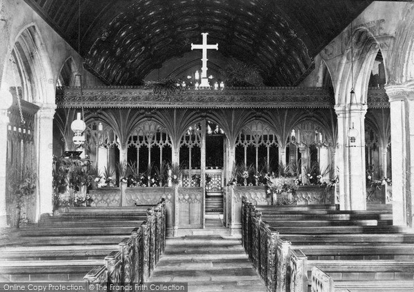 Photo of Newlyn East, Church Interior c.1900