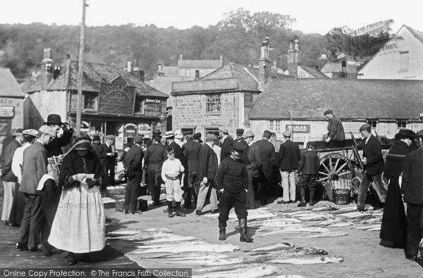Photo of Newlyn, Fish Market 1906