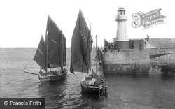 Fishing Boats By The Lighthouse 1906, Newlyn