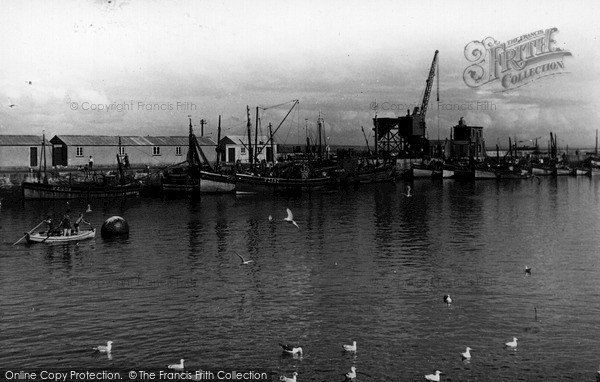 Photo of Newlyn, Fishing Boats In The Harbour c.1955