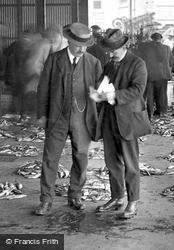 Men In Fish Market 1920, Newlyn