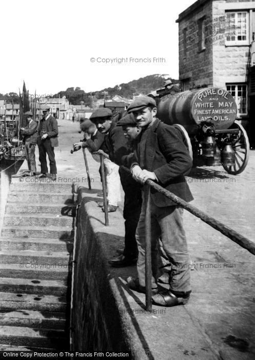 Photo of Newlyn, Men On Quayside 1920