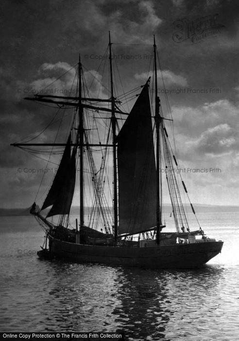 Photo of Newlyn, Sailing Ship 1920