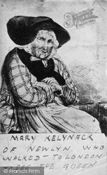 Sketch Of Mary Kelynack Who Walked To London In 1851, Newlyn