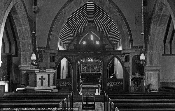 Photo of Newlyn, St Peter's Church Interior 1908