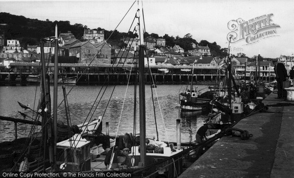 Photo of Newlyn, The Harbour c.1955