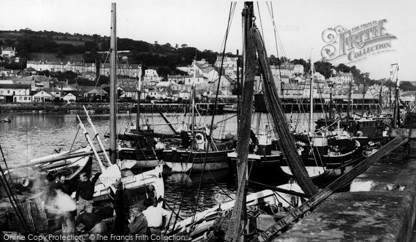 Photo of Newlyn, The Harbour c.1955