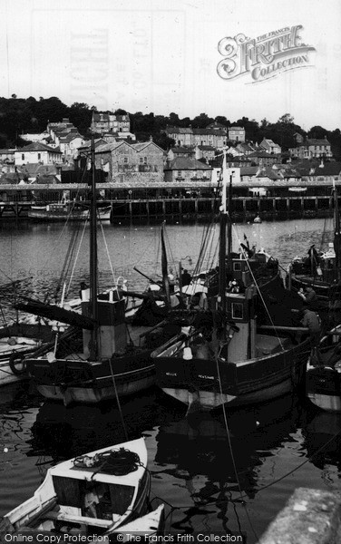 Photo of Newlyn, The Harbour c.1955