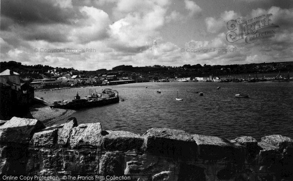 Photo of Newlyn, The Harbour c.1955