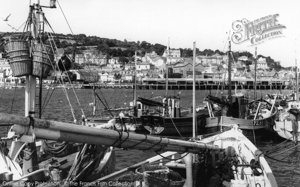 Photo of Newlyn, The Harbour c.1955