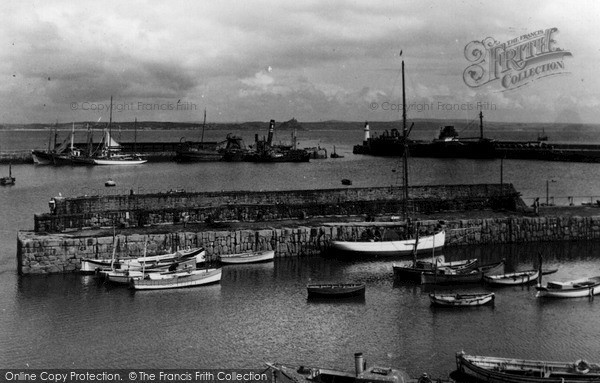 Photo of Newlyn, The Old Harbour c.1955