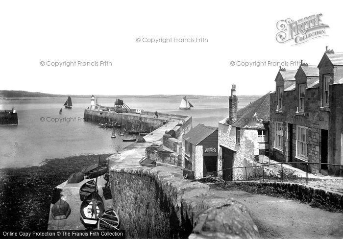 Photo of Newlyn, The Pier Lighthouse 1920