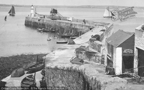 Photo of Newlyn, The South Pier 1920
