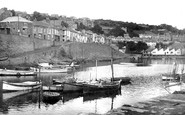 Newlyn, view from the Old Harbour c1955