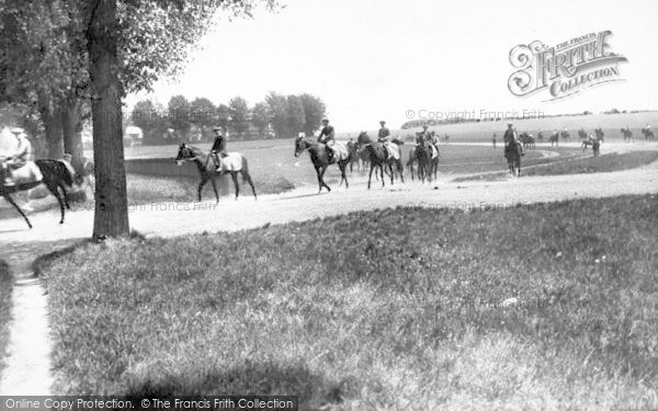 Photo of Newmarket, Racehorses At Exercise 1929