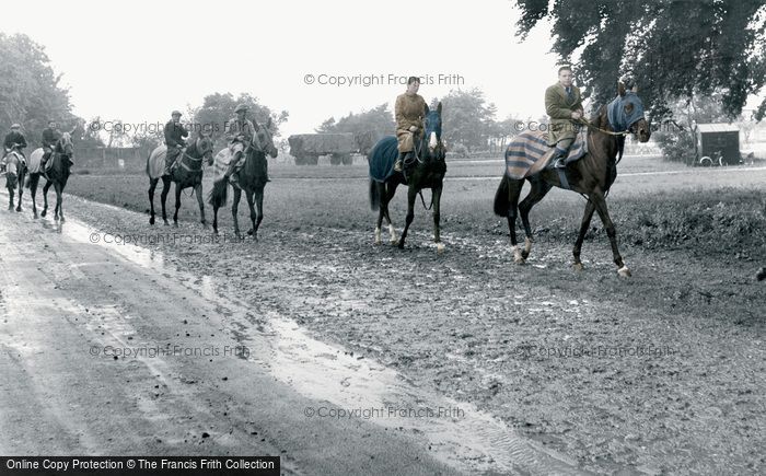 Photo of Newmarket, Racehorses Exercising c.1955
