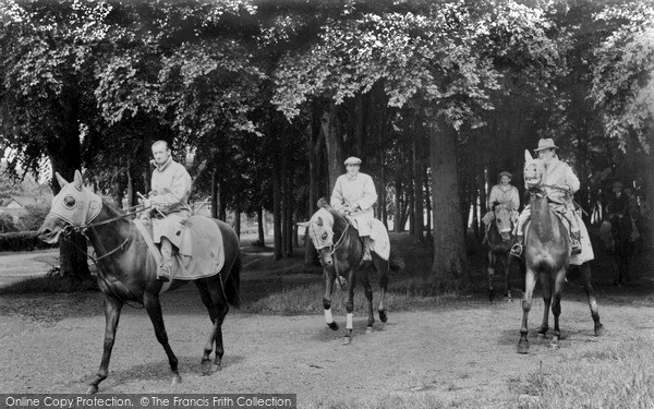 Photo of Newmarket, Racehorses Exercising c1955