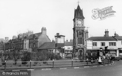 Newmarket, the Roundabout from Snailwell Road c1960