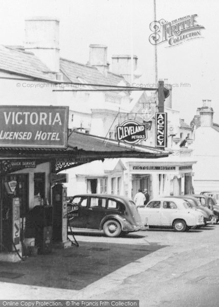 Photo of Newnham, Victoria Hotel, And Filling Station c.1960